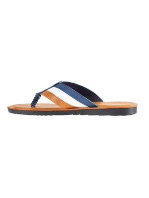 tan leather toe separator slippers - 17794615 - Standard Image - 3