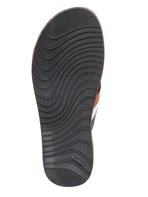 tan leather toe separator slippers - 17794615 - Standard Image - 6