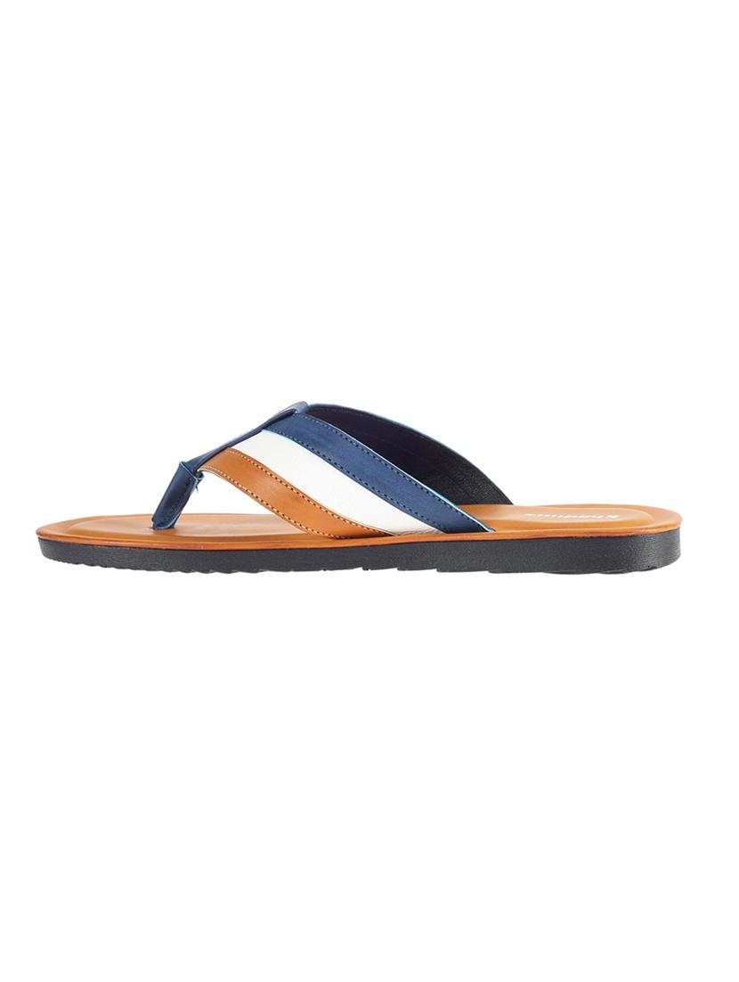 tan leather toe separator slippers - 17794615 - Zoom Image - 3