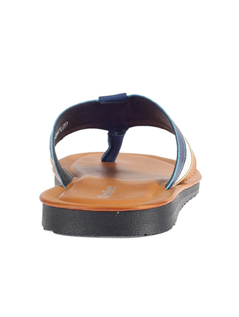 tan leather toe separator slippers - 17794615 - Zoom Image - 4