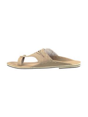 beige leather slip on slippers - 17794616 - Standard Image - 3