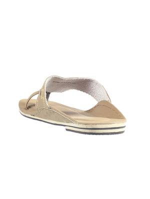 beige leather slip on slippers - 17794616 - Standard Image - 4