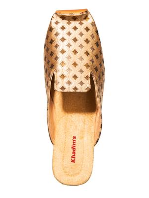 gold fabric slip on jutis - 17794618 - Standard Image - 5