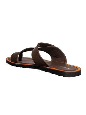 brown leather toe separator flip flops - 17794624 - Standard Image - 4