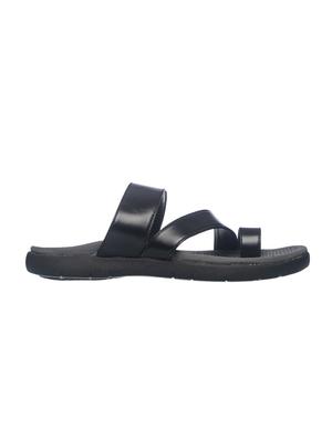 black leather slip on flip flops - 17794643 - Standard Image - 2