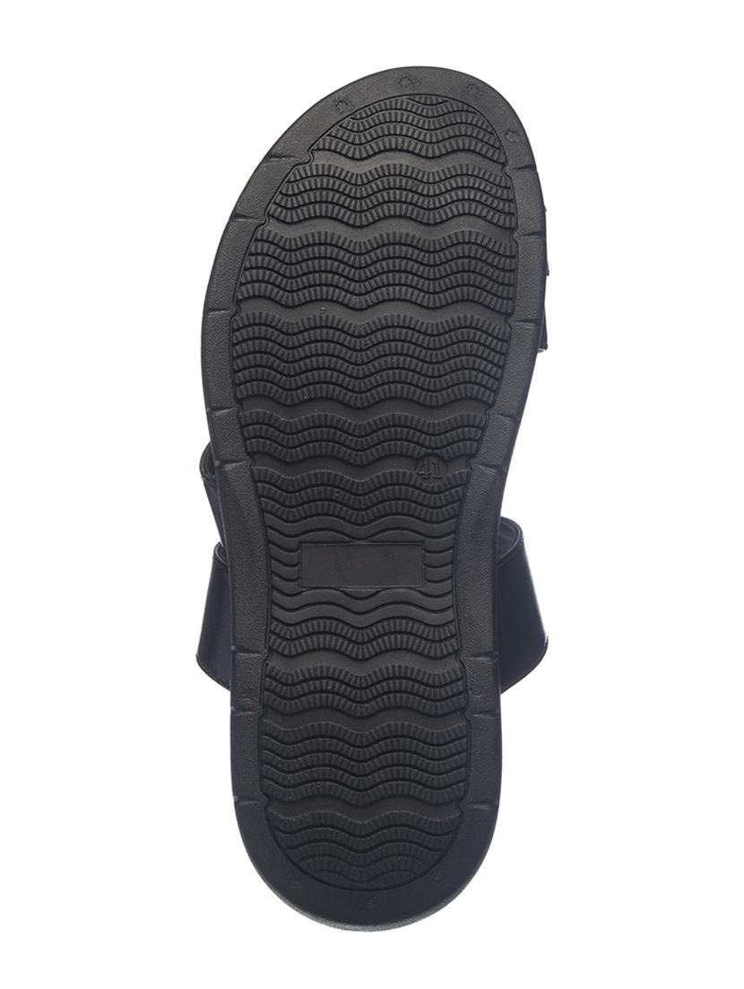 black leather slip on flip flops - 17794643 - Zoom Image - 6