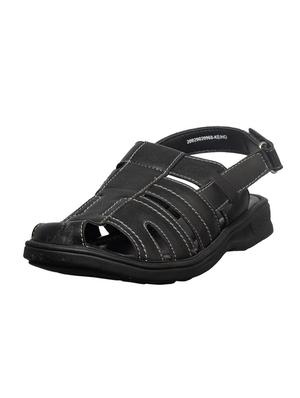 black leather back strap sandals - 17794656 - Standard Image - 3