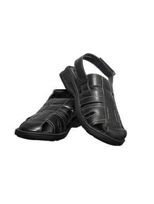 black leather back strap sandals - 17794656 - Standard Image - 6