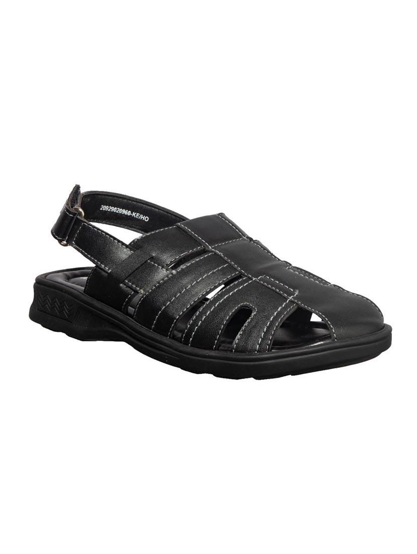 black leather back strap sandals - 17794656 - Zoom Image - 1
