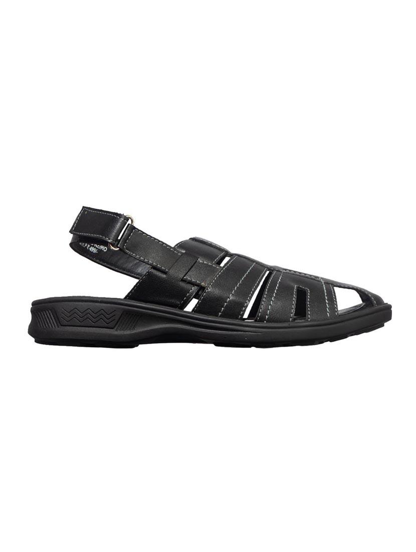 black leather back strap sandals - 17794656 - Zoom Image - 2