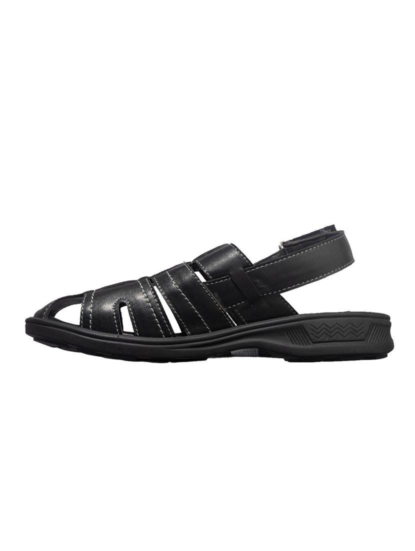 black leather back strap sandals - 17794656 - Zoom Image - 4