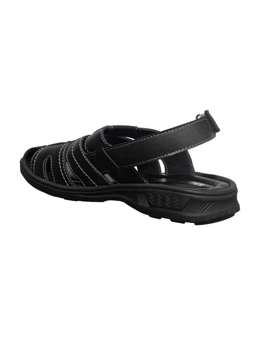 black leather back strap sandals - 17794656 - Zoom Image - 5
