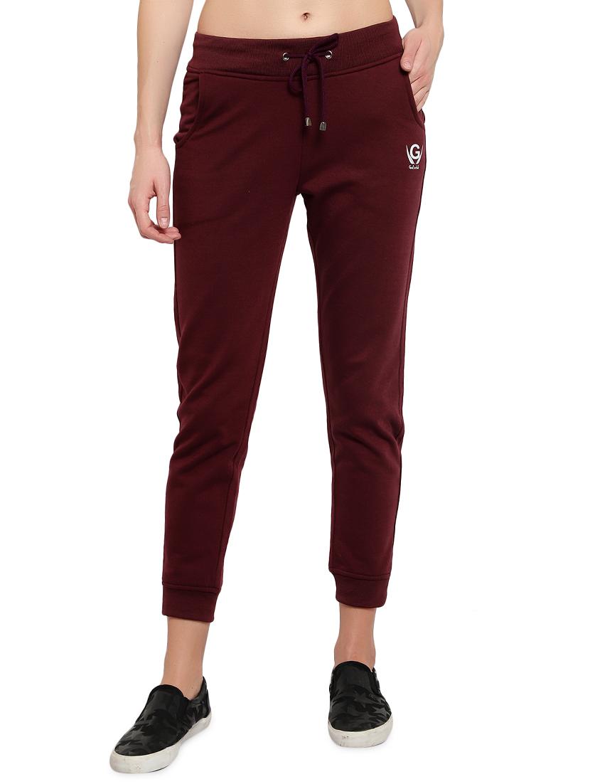drawstring waist solid track pant - 17795182 - Zoom Image - 1