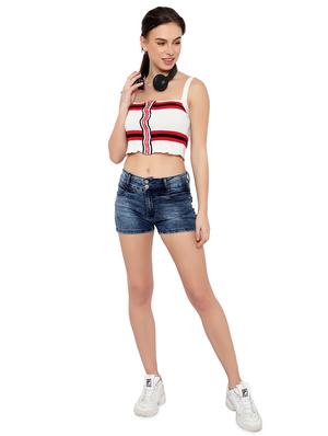 mid rise stone washed short - 17795205 - Standard Image - 4