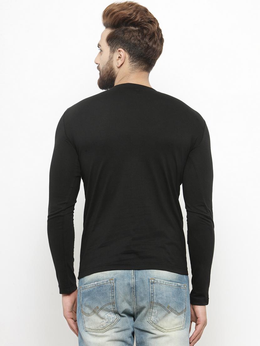 black solid t-shirt - 17795436 - Zoom Image - 2