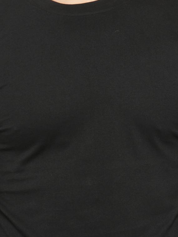 black solid t-shirt - 17795436 - Zoom Image - 4