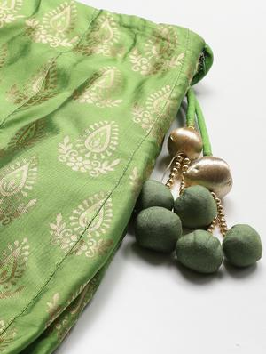 green art silk aline lehenga - 17795484 - Standard Image - 5