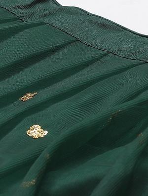 green net aline lehenga - 17795513 - Standard Image - 6