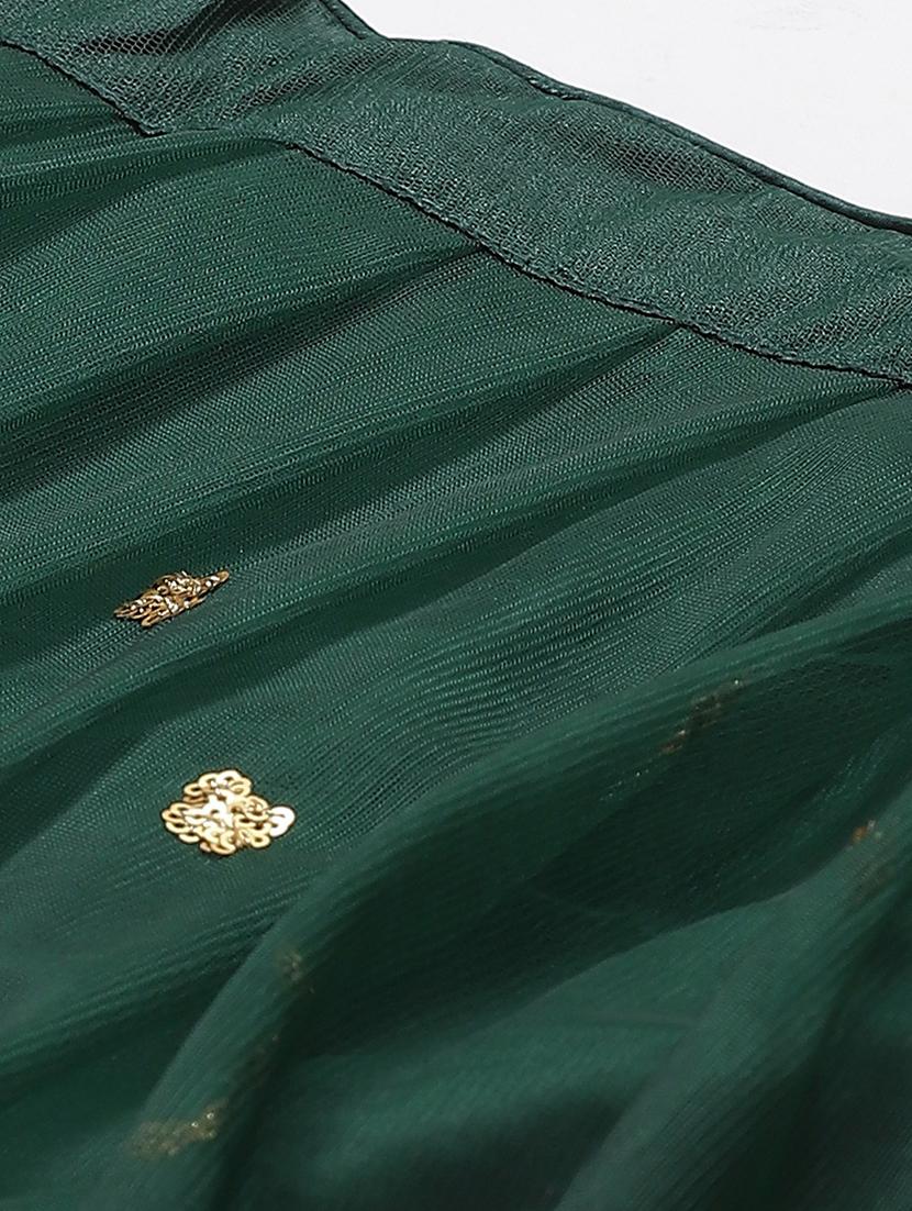 green net aline lehenga - 17795513 - Zoom Image - 6