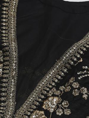 black art silk aline lehenga - 17795696 - Standard Image - 5