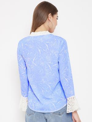 tie up neck printed top - 17795897 - Standard Image - 3
