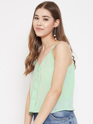 cami neck solid top - 17795898 - Standard Image - 2