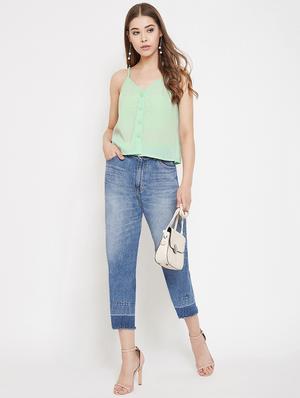 cami neck solid top - 17795898 - Standard Image - 4