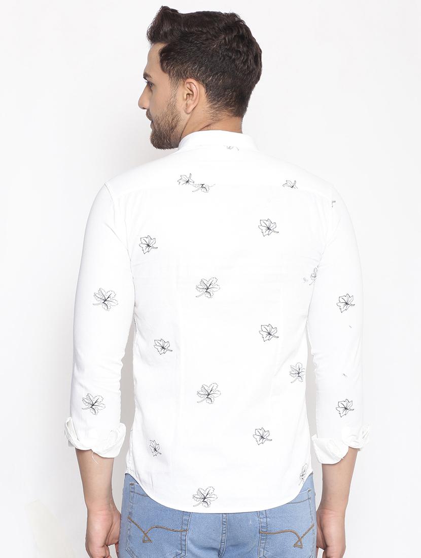 white printed casual shirt - 17795994 - Zoom Image - 3