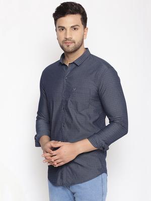 grey printed casual shirt - 17796002 - Standard Image - 2