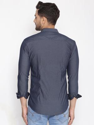 grey printed casual shirt - 17796002 - Standard Image - 3