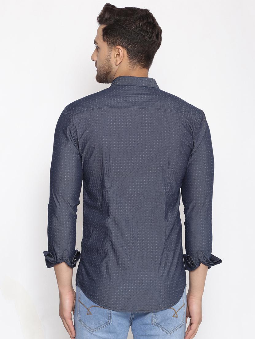 grey printed casual shirt - 17796002 - Zoom Image - 3