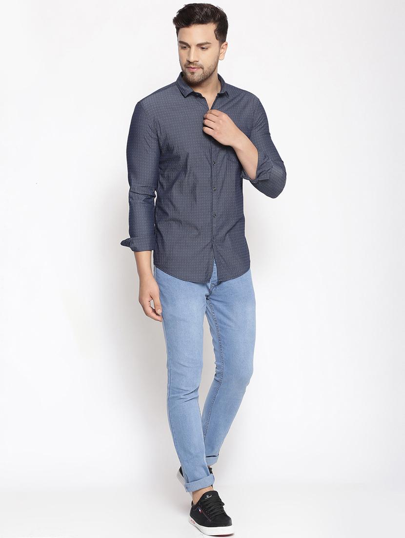 grey printed casual shirt - 17796002 - Zoom Image - 4