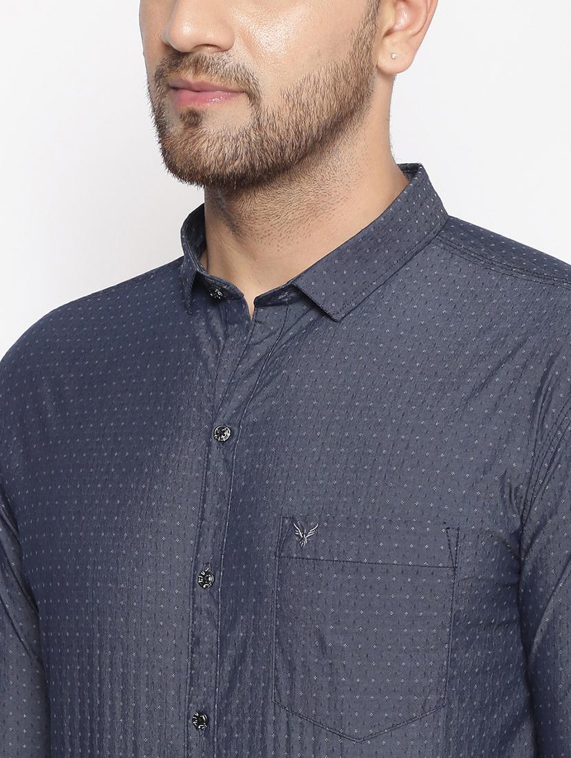 grey printed casual shirt - 17796002 - Zoom Image - 5