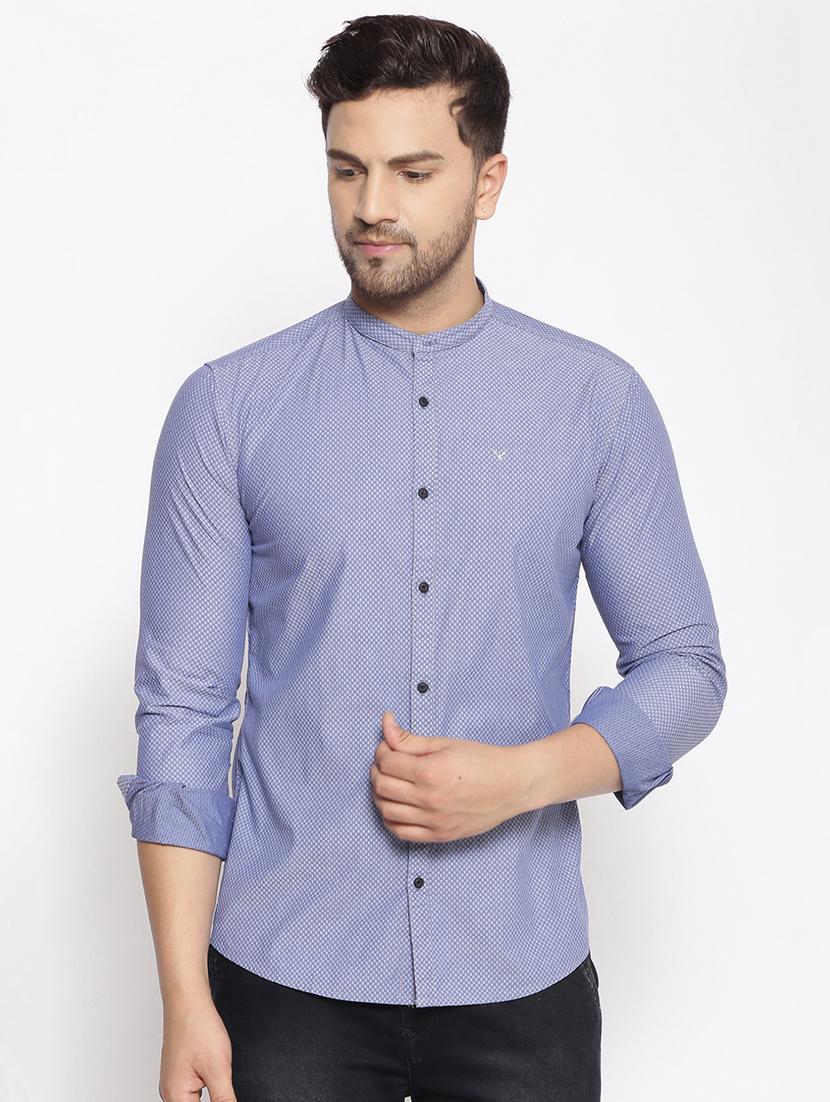 blue printed casual shirt - 17796009 - Zoom Image - 1