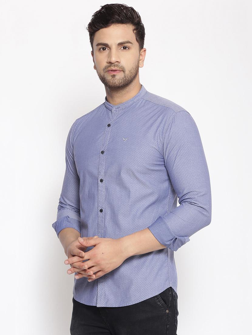 blue printed casual shirt - 17796009 - Zoom Image - 2