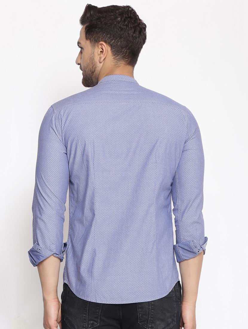 blue printed casual shirt - 17796009 - Zoom Image - 3