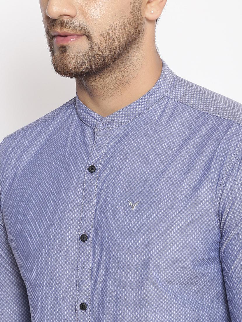 blue printed casual shirt - 17796009 - Zoom Image - 5