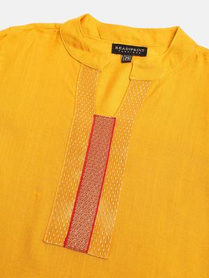yellow rayon suit set - 17796692 - Standard Image - 4