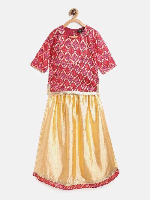 pink silk blend suit set - 17796696 - Standard Image - 1