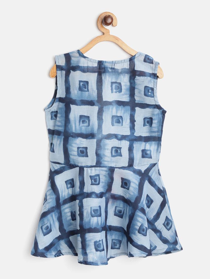 blue rayon suit set - 17796702 - Zoom Image - 4