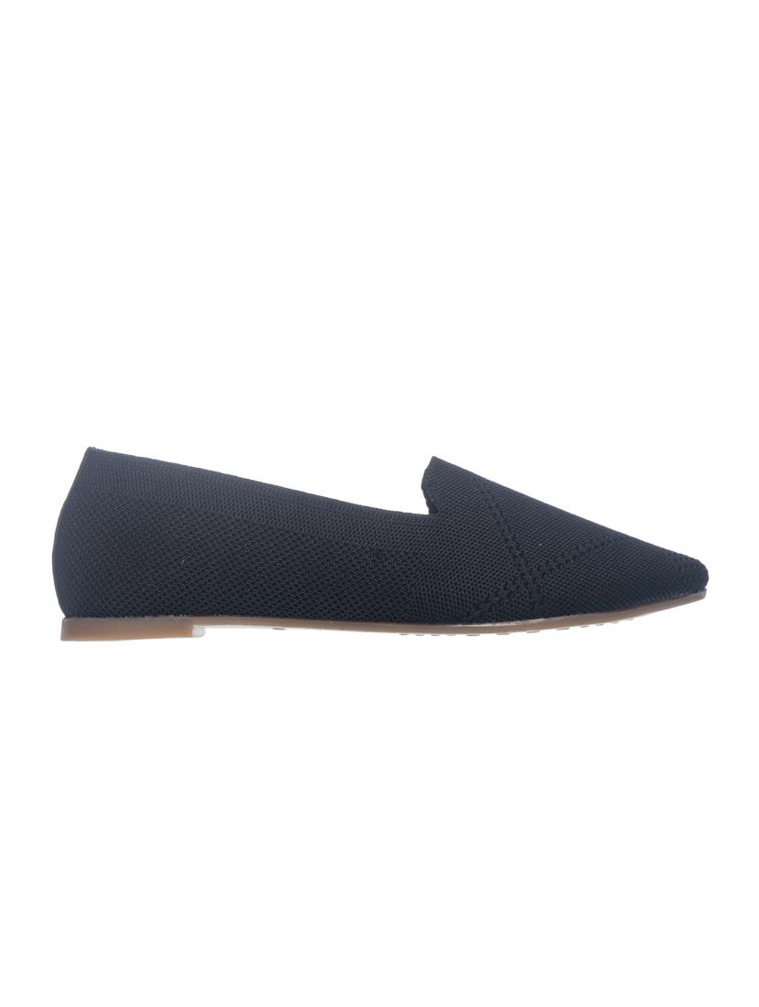 black fabric slip on loafers - 17796773 - Zoom Image - 2