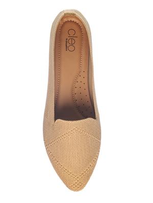 beige fabric slip on loafers - 17796774 - Standard Image - 4