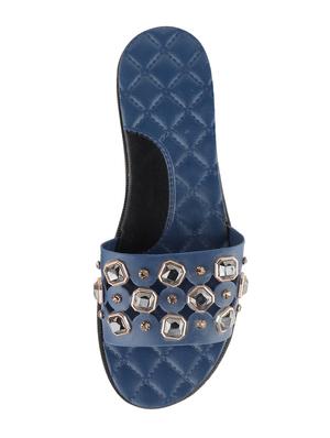 blue slip on flip flop - 17796803 - Standard Image - 2