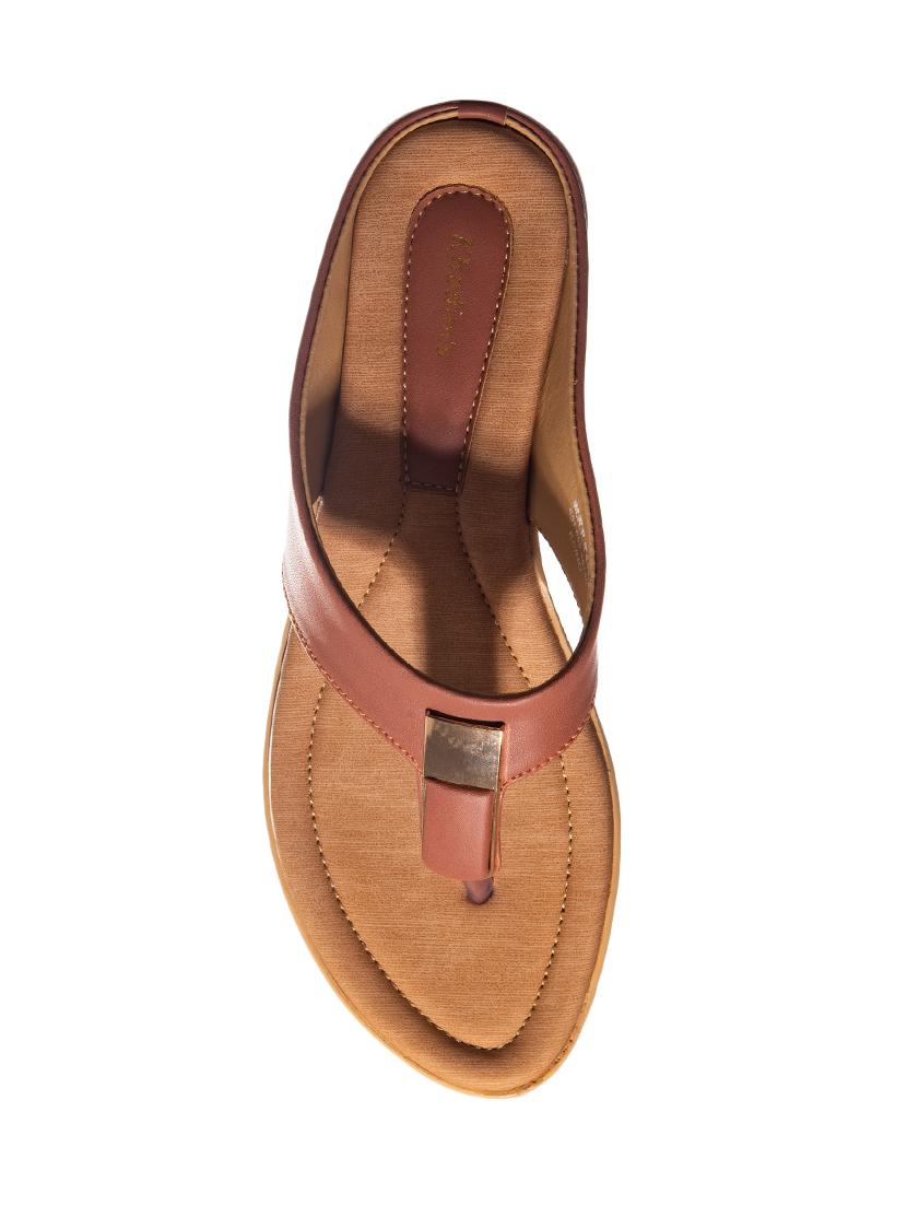 pink leather slip on sandals - 17797328 - Zoom Image - 4