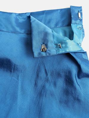 blue silk blend lehnga choli - 17797414 - Standard Image - 5