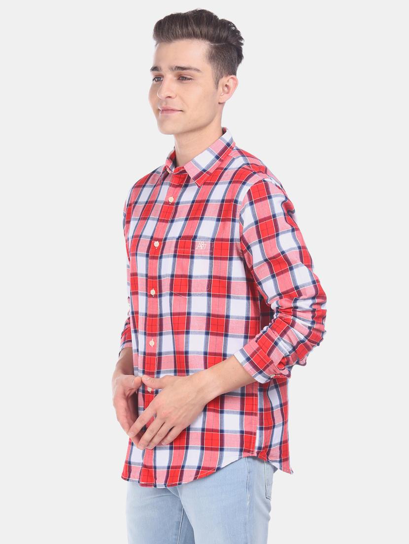 red checkered casual shirt - 17798049 - Zoom Image - 1