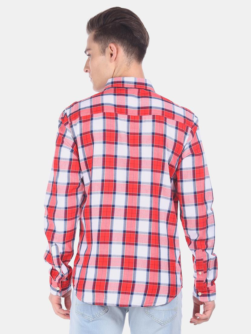 red checkered casual shirt - 17798049 - Zoom Image - 3