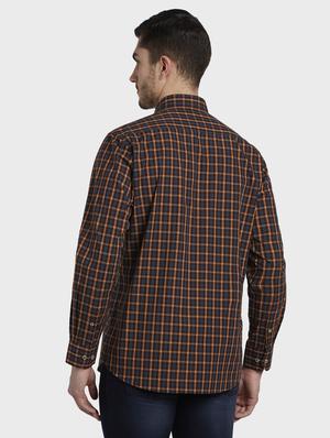 yellow checkered casual shirt - 17801587 - Standard Image - 3