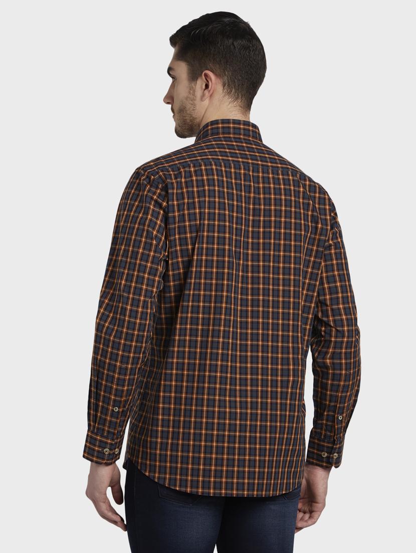 yellow checkered casual shirt - 17801587 - Zoom Image - 3