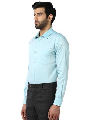 green solid formal shirt - 17801685 - Standard Image - 2